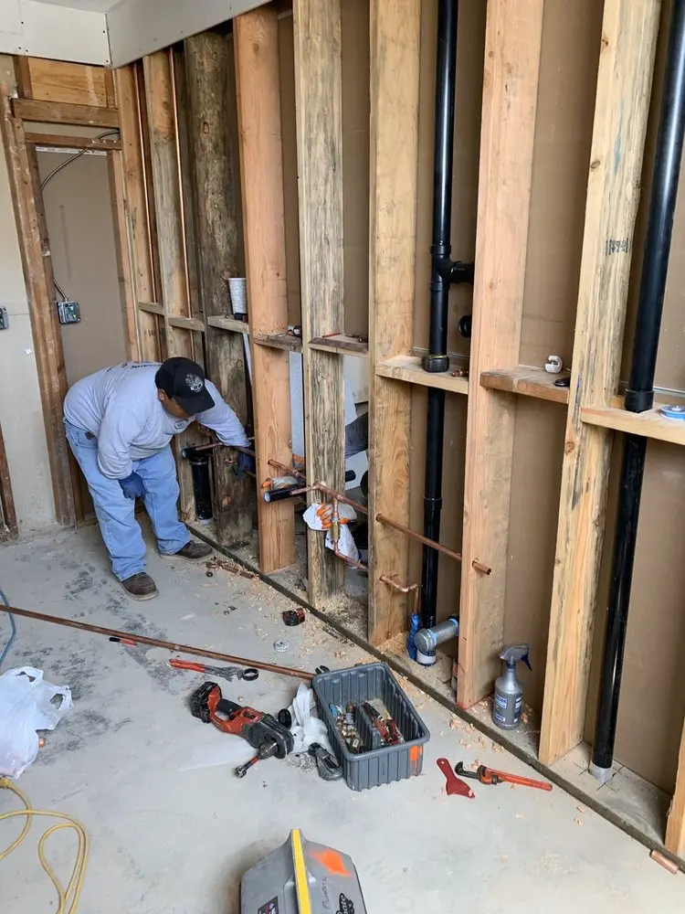 Commercial rough-in plumbing for Gas Line Repair in Waipahu